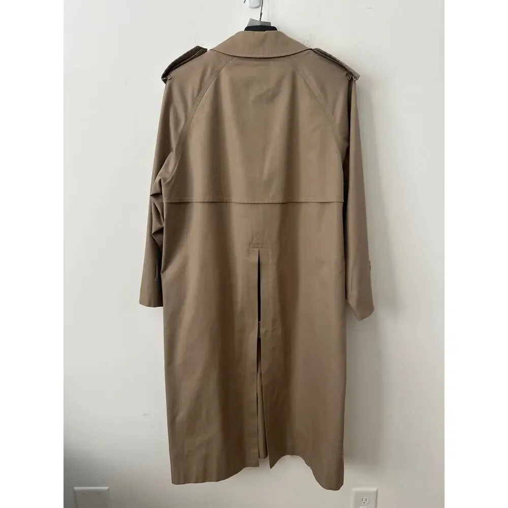 Burberry of London Castleford Trench Coat Men's Size 40 Beige Long Sleeves - Picture 4 of 13